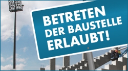 Baustellenführungen im Stadion an der Gellertstraße