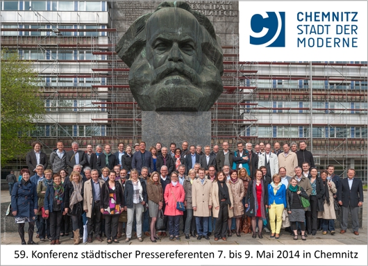 Gruppenbild der Pressereferenten am Donnerstag Foto: Ulf Dahl