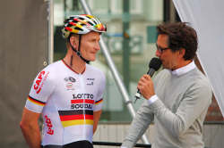 André Greipel und Karsten Migels André Greipel und Karsten Migels