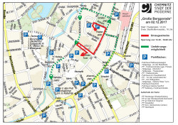 Übersichtsplan Verkehrseinschränkungen zur Bergparade am 02.12.2017