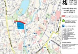 Übersichtsplan zu den Verkehrseinschränkungen