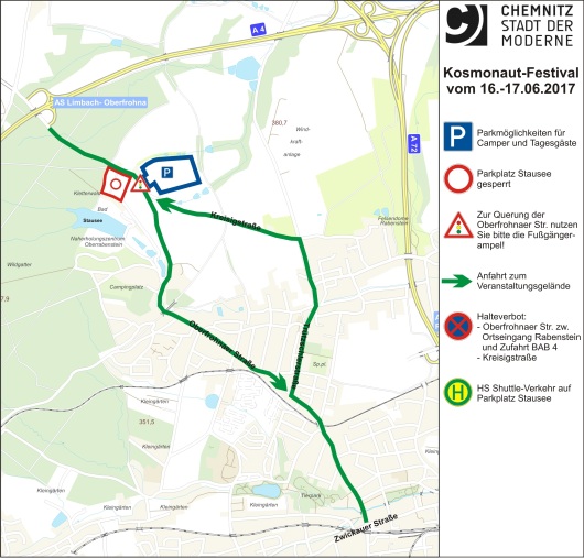 Pd0358 Kosmonaut Festival Übersichtsplan Verkehr