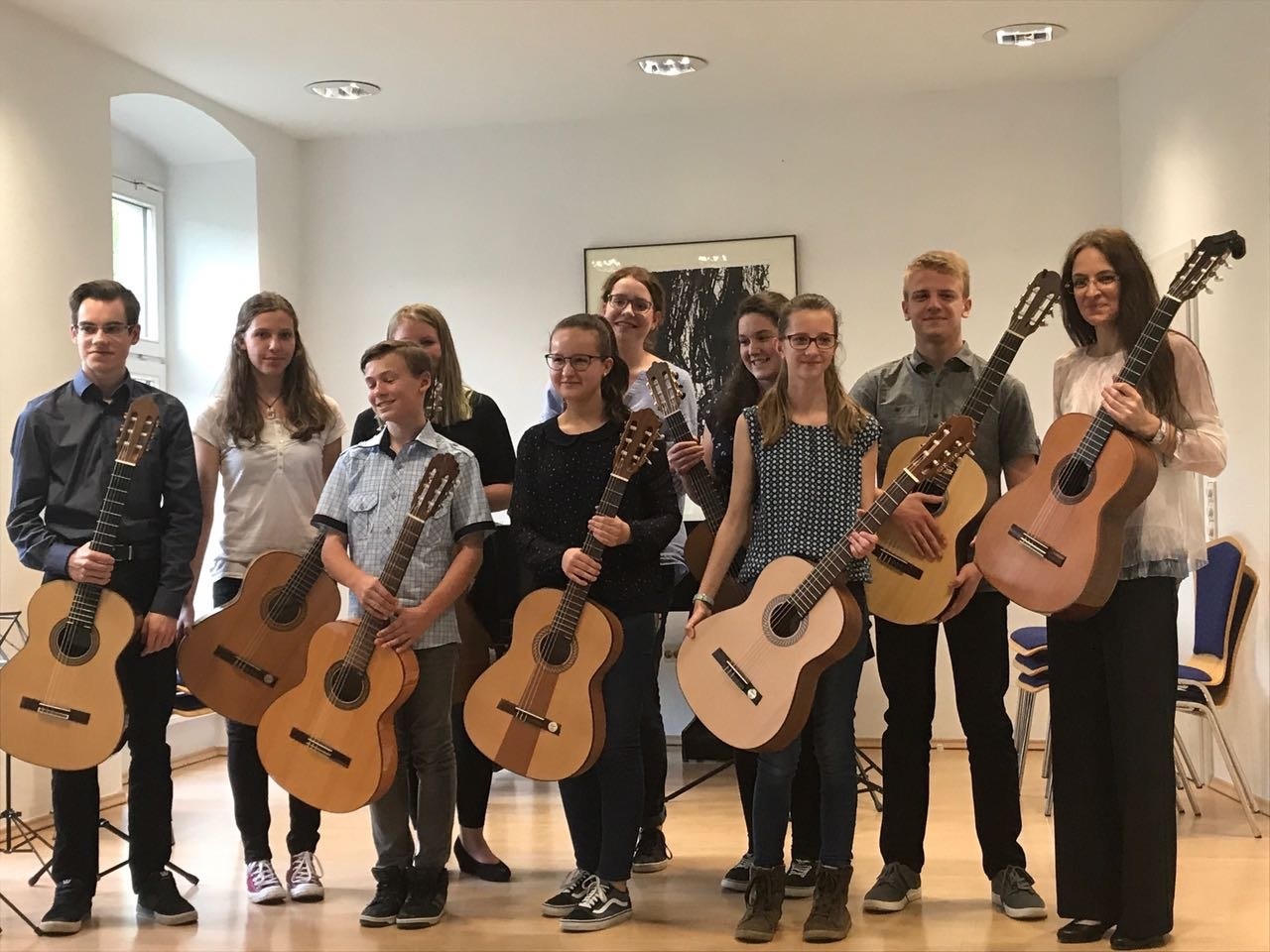 Die Zupfer der Städtischen Musikschule