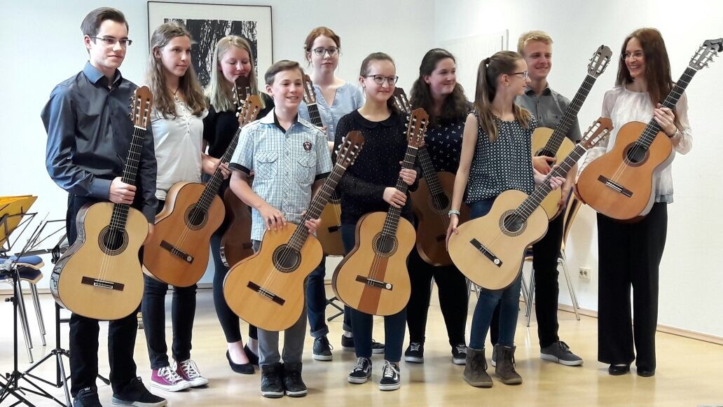 Die Zupfer der Städtischen Musikschule