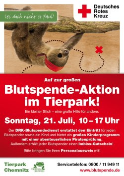 Blutspende-Tag im Tierpark.