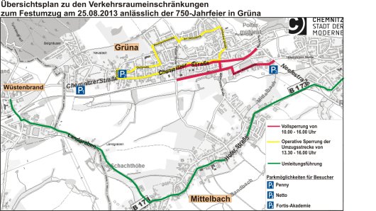 Verkehrshinweise Karte