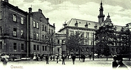Die Rathäuser an der Poststraße und am Beckerplatz, Foto: Stadtarchiv Chemnitz