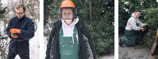 Markus Barner und Christin Schmidt arbeiten gern in der Natur. Fotos: Jessica Ziegner