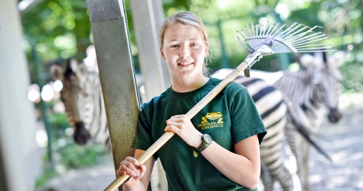Nathalie Ziegert ist tierlieb und will deshalb Zootierpflegerin werden. / Foto: Kristin Schmidt Nathalie Ziegert ist tierlieb und will deshalb Zootierpflegerin werden. / Foto: Kristin Schmidt