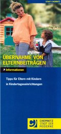 Titelbild des Flyers zur Übernahme von Elternbeiträgen Titelbild des Flyers zur Übernahme von Elternbeiträgen