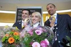Empfang für die Bronzemedaillengewinner der Olympischen Spiele Aljona Savchenko und Robin Szolkowy