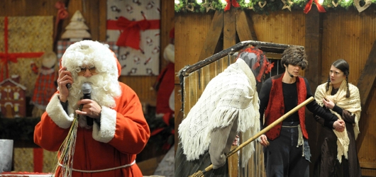 Der Weihnachtsmann besuchte die Kinder mit anschließendem Märchenspiel / Fotos: Lippmann Der Weihnachtsmann besuchte die Kinder mit anschließendem Märchenspiel / Fotos: Lippmann