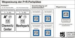 Ausschilderung Park And Ride