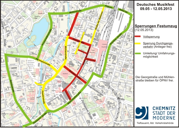 Plan Sperrung Festumzug