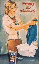 Berühmte Werbefigur - Die Fewa-Johanna