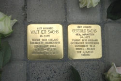 Stolpersteine Walther und Gertrud Sachs