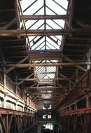 Le hall en bois de l’usine de broderie saxonne Kappel Le hall en bois de l’usine de broderie saxonne Kappel